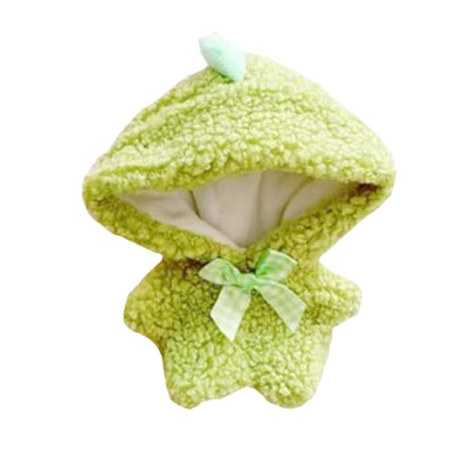 niannyyhouse 10 cm Puppenkleidung, Einteiler, Hasenbär, Dinosaurier, Elch, Hirsch, Body, Plüschpuppenzubehör (grün) von niannyyhouse
