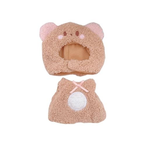 niannyyhouse 17 cm Puppenkleider, Plüsch-Jumpsuits, Zubehör für 15 cm - 17 cm große Puppen (A6) von niannyyhouse