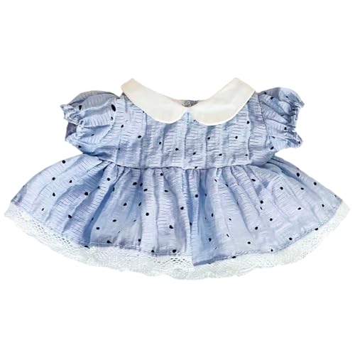 niannyyhouse 17 cm Puppenkleidung, Spitzenkleid, 15 cm, Stofftier-Zubehör, Blau niannyyhouse 17 cm Puppenkleidung, Spitzenkleid, 15 cm, Stofftier-Zubehör, Blau von niannyyhouse