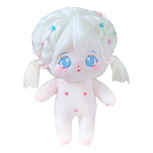 niannyyhouse 20 cm Plüschpuppe, Karamell-Mädchen, humanoider Stoffkörper, kein Attribut, 20,3 cm, normaler Körper, tragbare Kleidung, Verkleidungsgeschenke (19 mit Skelett) von niannyyhouse