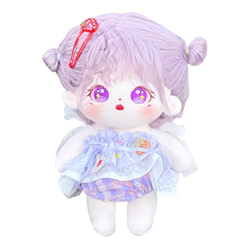 niannyyhouse 20 cm Plüschpuppe, Mädchen, humanoid, gefüllt, kein Attribut, 20,3 cm, normaler Körper, tragbare Kleidung, Verkleidung, Geschenke (A-27-mit Skelett) von niannyyhouse