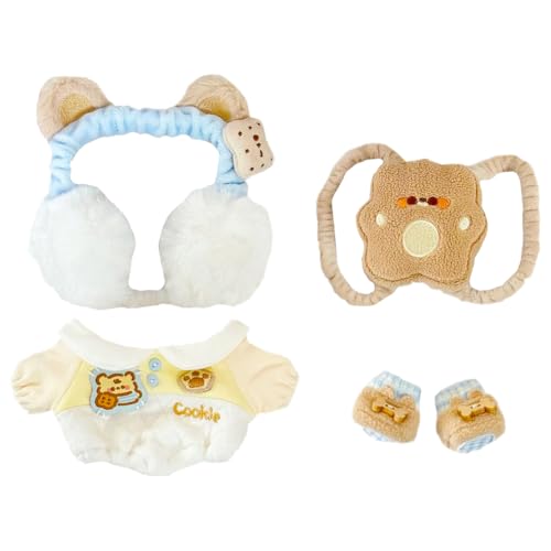 niannyyhouse 20 cm Plüschpuppenkleidung, Kopfbedeckung, Body, Rucksack, Schuhe, 20,3 cm Puppenkleidung niannyyhouse 20 cm Plüschpuppenkleidung, Kopfbedeckung, Body, Rucksack, Schuhe, 20,3 cm Puppenkleidung von niannyyhouse