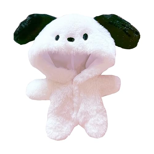 niannyyhouse 20 cm große Plüschpuppenkleidung, Welpen-Einteiler, lockerer weißer Body, 20,3 cm, weiches Plüschtier, Verkleidungszubehör niannyyhouse 20 cm große Plüschpuppenkleidung, Welpen-Einteiler, lockerer weißer Body, 20,3 cm, weiches Plüschtier, Verkleidungszubehör von niannyyhouse