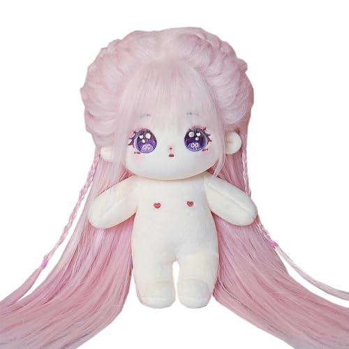 niannyyhouse 20cm Plüsch Puppe Lange Haare Mädchen Humanoide Gefüllte Körper kein Attribut 8" Normaler Körper Tragbare Kleidung Dress Up Geschenke (a-41-with Skelett) von niannyyhouse
