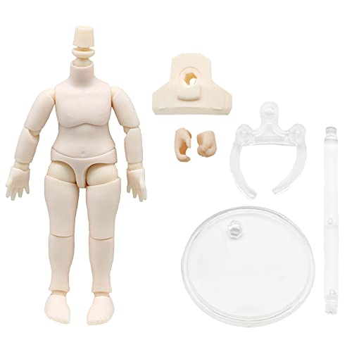 niannyyhouse DOD 10cm Doll Action Figures Body Suitable for 1/12 BJD Dolls Head (Super White-Standard Package A) von niannyyhouse