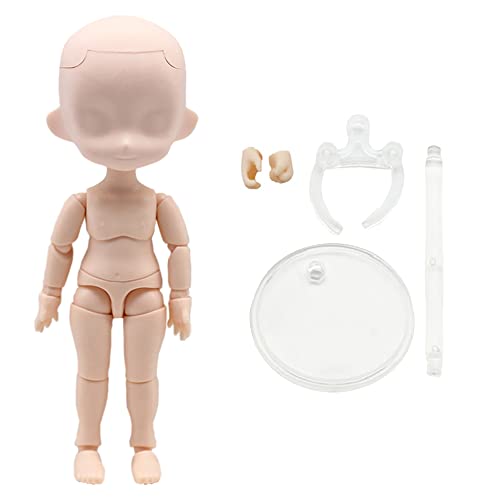 niannyyhouse DOD 13cm Doll Action Figures Body Suitable for 1/12 BJD Dolls Head Dress Up (Peach Pink-Standard Package B) von niannyyhouse
