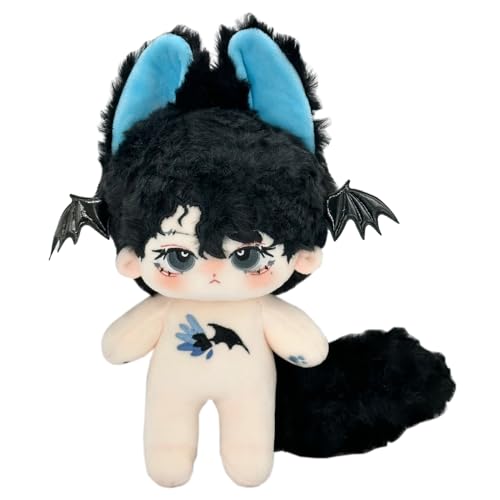 niannyyhouse Hasenohren Junge gefüllter Körperschwanz, 20 cm, Plüschpuppe, tragbare Kleidung (12 - ohne Skelett) von niannyyhouse