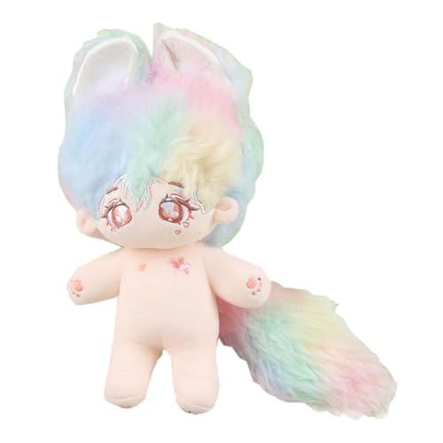 niannyyhouse Hasenohren Junge gefüllter Körperschwanz, 20 cm, Plüschpuppe, tragbare Kleidung (5 - ohne Skelett) von niannyyhouse