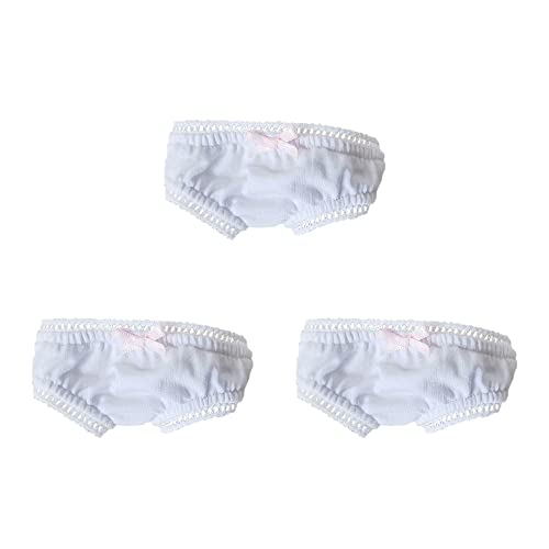 niannyyhouse Leggings Spitze Höschen 20 cm humanoide Puppe Stofftiere Kleidung Zubehör (20 cm, weiß) von niannyyhouse