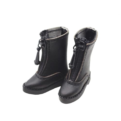 niannyyhouse OB11 BJD Doll Clothes Tall Shoes, 1/12 Scale, 10.9 cm Action Figure Accessories (Black) von niannyyhouse