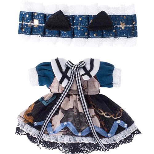 niannyyhouse OB11 BJD Puppenkleidung Kleid Set 1/12 Maßstab 10,9 cm Actionfigur Outfit (A1) von niannyyhouse
