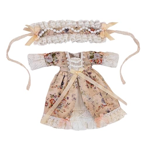 niannyyhouse OB11 BJD Puppenkleidung Kleid Set 1/12 Maßstab 10,9 cm Actionfigur Outfit (B1) von niannyyhouse