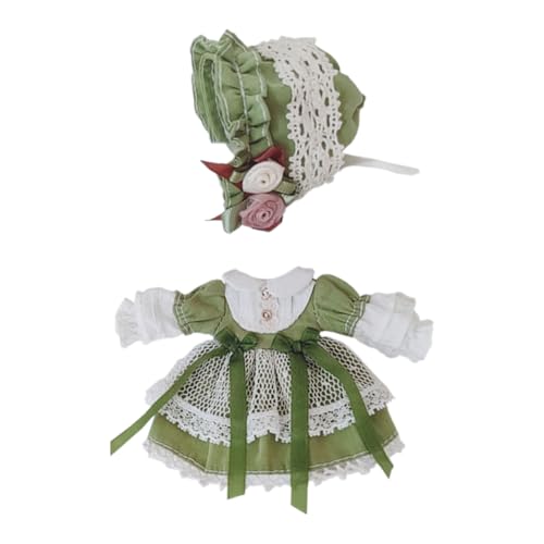 niannyyhouse OB11 BJD Puppenkleidung Kleid Set 1/12 Maßstab 10,9 cm Actionfigur Outfit (D1) von niannyyhouse