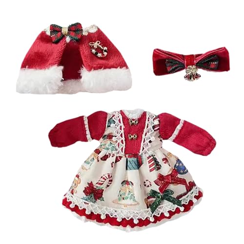 niannyyhouse OB11 BJD Puppenkleidung Kleid Set 1/12 Maßstab 10,9 cm Actionfigur Outfit (F1) von niannyyhouse