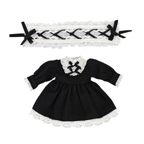 niannyyhouse OB11 Puppenkleidung Kleid 1/12 Maßstab Action Figur Outfit (Schwarz) von niannyyhouse