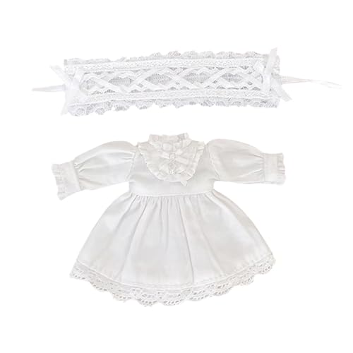 niannyyhouse OB11 Puppenkleidung Kleid 1/12 Maßstab Action Figur Outfit (Weiß) von niannyyhouse