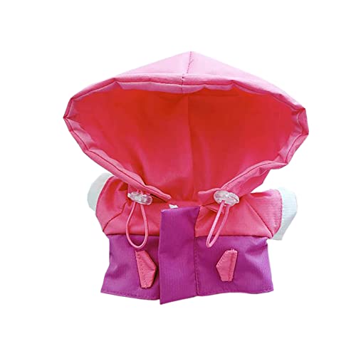 niannyyhouse Plüsch-Puppenkleidung, farbblockierend, 20 cm, Pink + Violett von niannyyhouse