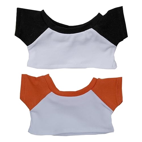 niannyyhouse Plüschpuppenkleidung, farbblockierendes T-Shirt, Unterhemd, weich, gefüllt, 10 cm, 15 cm, 20 cm niannyyhouse Plüschpuppenkleidung, farbblockierendes T-Shirt, Unterhemd, weich, gefüllt, 10 cm, 15 cm, 20 cm von niannyyhouse