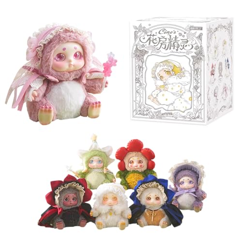 niannyyhouse Plush Blind Box Figures, 15.0 cm Action Figures Collectible Toys, Mystery Doll Blind Box (Single Box) von niannyyhouse