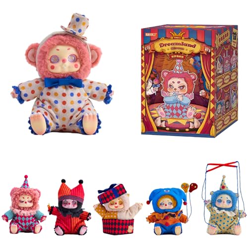 niannyyhouse Plush Blind Box Figures, 16.0 cm Movable Joint Collectible Toys, Mystery Doll Blind Box (Single Box) von niannyyhouse