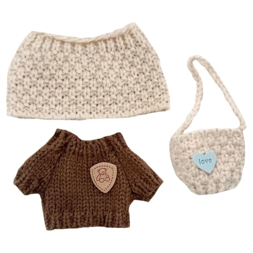 niannyyhouse Puppenkleidung Zubehör Set Strickmütze Pullover Rucksack für 15-17cm Puppen niannyyhouse Puppenkleidung Zubehör Set Strickmütze Pullover Rucksack für 15-17cm Puppen von niannyyhouse