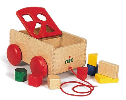 nic - Holzspielzeug 1552 - Formenwagen rot von nic - Holzspielzeug