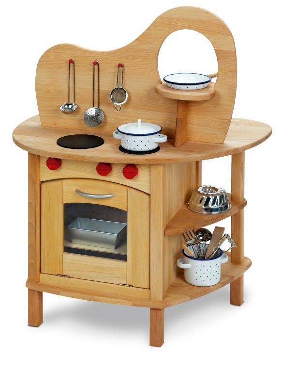 Holzspielküche, Spielhöhe 53 cm, 2-seitig bespielbar Glückskäfer. Holzspielküche, Spielhöhe 53 cm, 2-seitig bespielbar Glückskäfer. von nic Spiel + Art GmbH