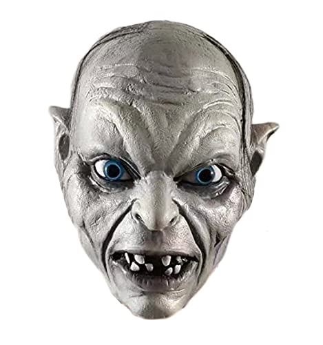 nice--buy Gollum Maske Der Herr der Ringe Halloween Kostüm Masken Party Requisiten Böser Clown Gruselige Maskerade Dress Up Horror Masken Mehrfarbig von nice--buy