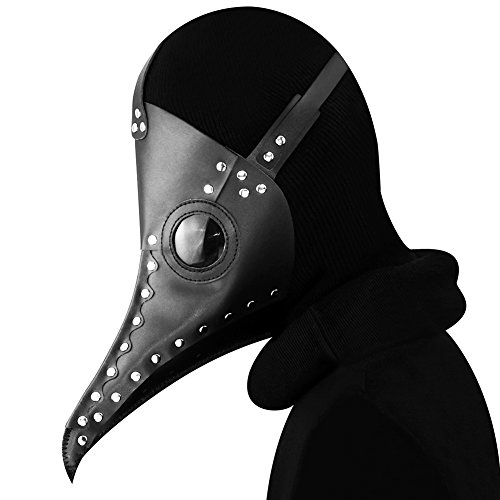 Plague Doctor Vogelmaske mit langer Nase, Schnabel, gruselige Maskerade, Horror-Masken, Ostern, Halloween, Kostümparty von nice--buy