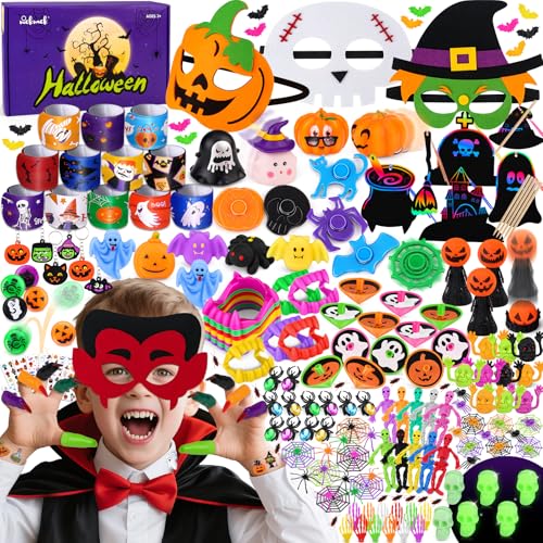 nicknack 210 Stück Halloween Party Mitgebsel Kindergeburtstag Set, Pinata Füllung mit Halloween Spielzeug,Tattoos, Sticker,Gastgeschenke für Kindergeburtstag, Halloween Party Spiele und Trick or Treat nicknack 210 Stück Halloween Party Mitgebsel Kindergeburtstag Set, Pinata Füllung mit Halloween Spielzeug,Tattoos, Sticker,Gastgeschenke für Kindergeburtstag, Halloween Party Spiele und Trick or Treat von nicknack