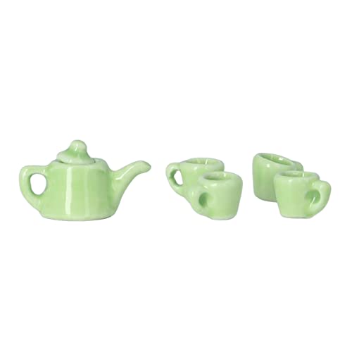 : 2 Dollhouse Keramik Tee Tasse Set Iate Porzellan Dollhouse Tee Set für Dollhouse Dekoration von nikusaz