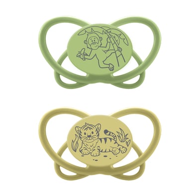 nip® Schnuller My Butterfly Green, Größe 1 (0-6 Monate), Silikon Grün von Nip
