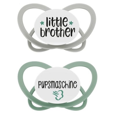 nip® Schnuller My Butterfly Green Special Edition, Größe 1 (0-6 Monate), little brother / Pupsmaschine von Nip