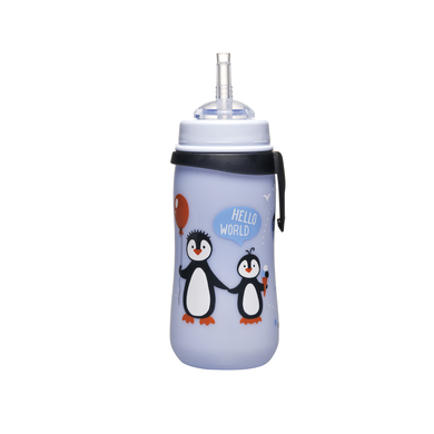 nip® Strohhalmbecher Straw Cup Boy, 330 ml Pinguine von nip