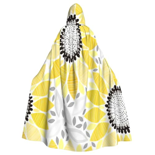 njkhbolk Abstrakter Sonnenblumen-Druck, Karnevals-Umhang, Kapuzenumhang, Cosplay-Kostüm, Uni-Bademantel, Schwarz, Einheitsgr��e njkhbolk Abstrakter Sonnenblumen-Druck, Karnevals-Umhang, Kapuzenumhang, Cosplay-Kostüm, Uni-Bademantel, Schwarz, Einheitsgr��e von njkhbolk