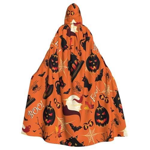 njkhbolk Halloween Print Karneval Umhang Kapuzenumhang Cosplay Kostüm Uni Robe Umhang von njkhbolk