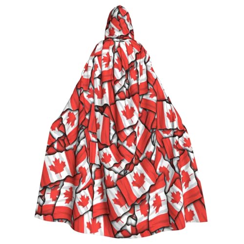 njkhbolk Kanadische Flagge Druck Karneval Umhang Kapuzenumhang Cosplay Kostüm Uni Robe Umhang njkhbolk Kanadische Flagge Druck Karneval Umhang Kapuzenumhang Cosplay Kostüm Uni Robe Umhang von njkhbolk