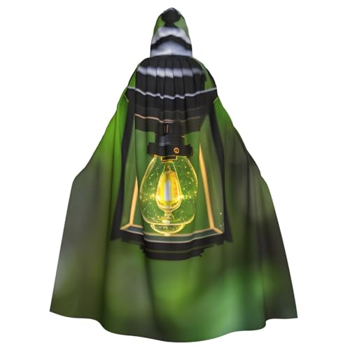 njkhbolk Karnevals-Umhang mit Glühwürmchen und Laternen-Druck, Kapuzenumhang, Cosplay-Kostüm, Uni, Robe Cloak von njkhbolk