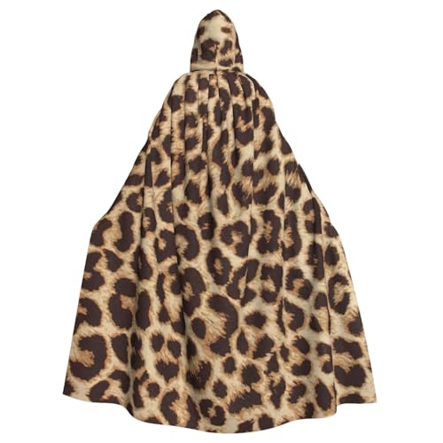 njkhbolk Lustiger Kapuzenumhang mit Leopardenmuster, Unisex, voller Länge, Halloween-Umhang, Cosplay, Karneval njkhbolk Lustiger Kapuzenumhang mit Leopardenmuster, Unisex, voller Länge, Halloween-Umhang, Cosplay, Karneval von njkhbolk