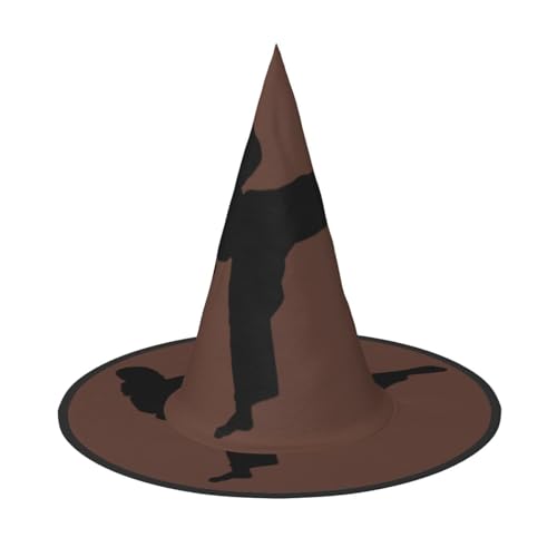 njkhbolk Modischer Karate-Druck, Halloween-Vollhut, faltbare Cosplay-Kopfbedeckung, Kostümzubehör von njkhbolk