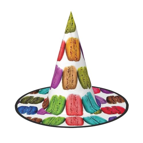 njkhbolk Modischer Macaron-Keks-Geschmack, Gebäckdruck, Halloween, voller Hut, faltbare Cosplay-Kopfbedeckung, Kostümzubehör njkhbolk Modischer Macaron-Keks-Geschmack, Gebäckdruck, Halloween, voller Hut, faltbare Cosplay-Kopfbedeckung, Kostümzubehör von njkhbolk