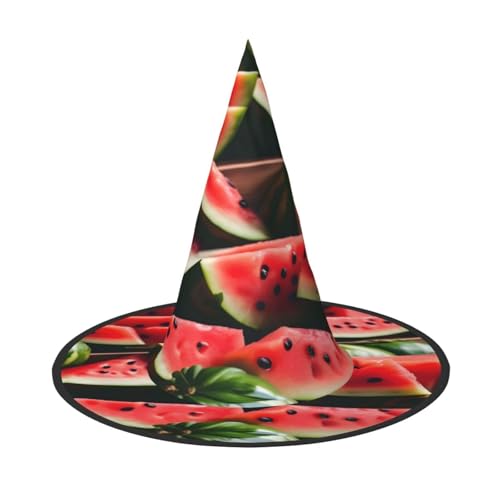 njkhbolk Modischer Wassermelonen-Hut mit frischem Obstdruck, Halloween, faltbarer Cosplay-Kopfschmuck, Kostümzubehör njkhbolk Modischer Wassermelonen-Hut mit frischem Obstdruck, Halloween, faltbarer Cosplay-Kopfschmuck, Kostümzubehör von njkhbolk