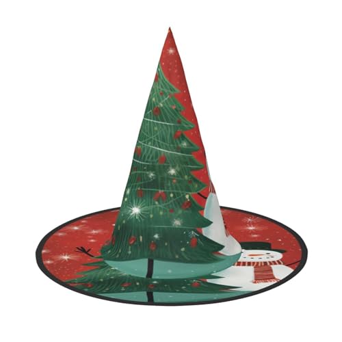 njkhbolk Modischer Weihnachtshut mit Weihnachtsmotiv, faltbar, Cosplay-Kopfbedeckung, Kostümzubehör von njkhbolk