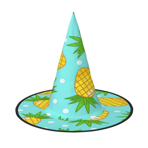 njkhbolk Modischer frischer Ananas-Druck, Halloween-Vollhut, faltbare Cosplay-Kopfbedeckung, Kostümzubehör njkhbolk Modischer frischer Ananas-Druck, Halloween-Vollhut, faltbare Cosplay-Kopfbedeckung, Kostümzubehör von njkhbolk