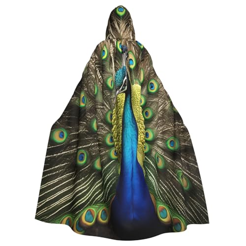njkhbolk Pfauenfeder-Druck, Karnevals-Umhang, Kapuzenumhang, Cosplay-Kostüm, Uni, Umhang, Schwarz, Einheitsgr��e njkhbolk Pfauenfeder-Druck, Karnevals-Umhang, Kapuzenumhang, Cosplay-Kostüm, Uni, Umhang, Schwarz, Einheitsgr��e von njkhbolk