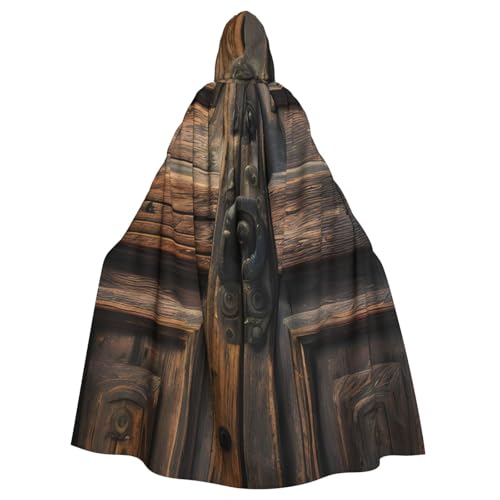 njkhbolk Rustikaler antiker Holz-Tür-Druck, Karnevals-Umhang, Kapuzenumhang, Cosplay-Kostüm, Uni, Robe Cloak, Schwarz, Einheitsgr��e njkhbolk Rustikaler antiker Holz-Tür-Druck, Karnevals-Umhang, Kapuzenumhang, Cosplay-Kostüm, Uni, Robe Cloak, Schwarz, Einheitsgr��e von njkhbolk