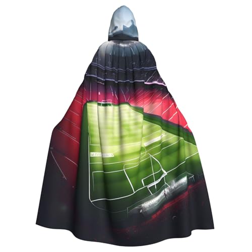 njkhbolk Stadion Fußball Satdium Feld Licht Nacht Druck Karneval Umhang Kapuzenumhang Cosplay Kostüm Uni Robe Umhang von njkhbolk