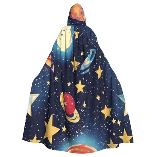 njkhbolk Sternenhimmel Universum Weltraum Druck Karneval Umhang Kapuzenumhang Cosplay Kostüm Uni Robe Umhang von njkhbolk
