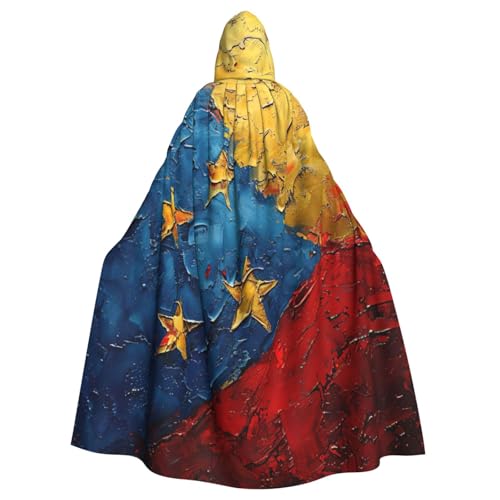 njkhbolk Umhang mit Venezuela-Flagge, bedruckt, für Karneval, Cosplay, Kostüm, Uni, Umhang njkhbolk Umhang mit Venezuela-Flagge, bedruckt, für Karneval, Cosplay, Kostüm, Uni, Umhang von njkhbolk