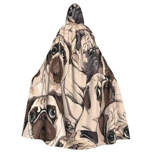 njkhbolk Uni Umhang mit Kapuze Lustige Mops für Karneval Cosplay Kostüm njkhbolk Uni Umhang mit Kapuze Lustige Mops für Karneval Cosplay Kostüm von njkhbolk